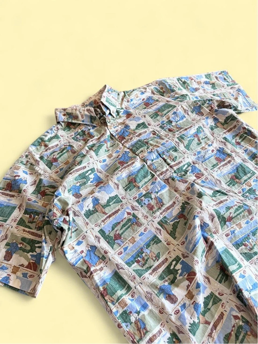 Vintage Kahala Hawaiian Golf AOP Button Shirt Hawaii Men’s Size L